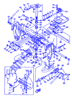 SOPORTE 1 para Yamaha 60F Electric Start, Remote Control, Manual Tilt or Power Trim & Tilt , Oil injection 1990