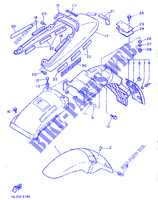 GUARDABARROS para Yamaha SRX600H (33.1KW 1986