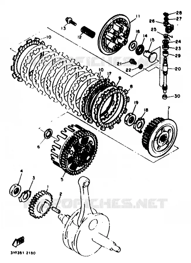 EMBRAGUE DE ARRANQUE Yamaha MOTO 660 1995 SZR  SZR660