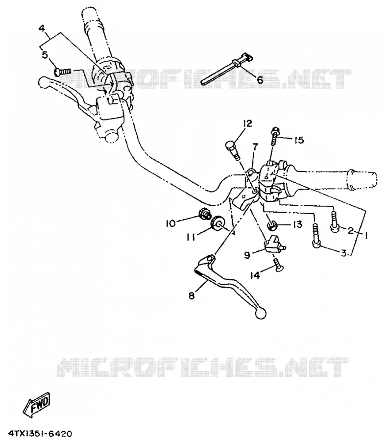CONMUTADORES / MANETAS Yamaha MOTO 850 1997 TDM  TDM850