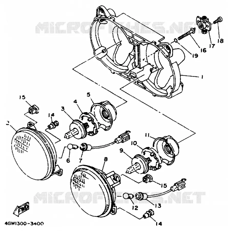 FARO Yamaha MOTO 125 1995 TDR  TDR125