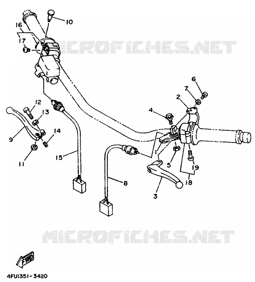 CONMUTADORES / MANETAS Yamaha MOTO 125 1998 TDR  TDR125