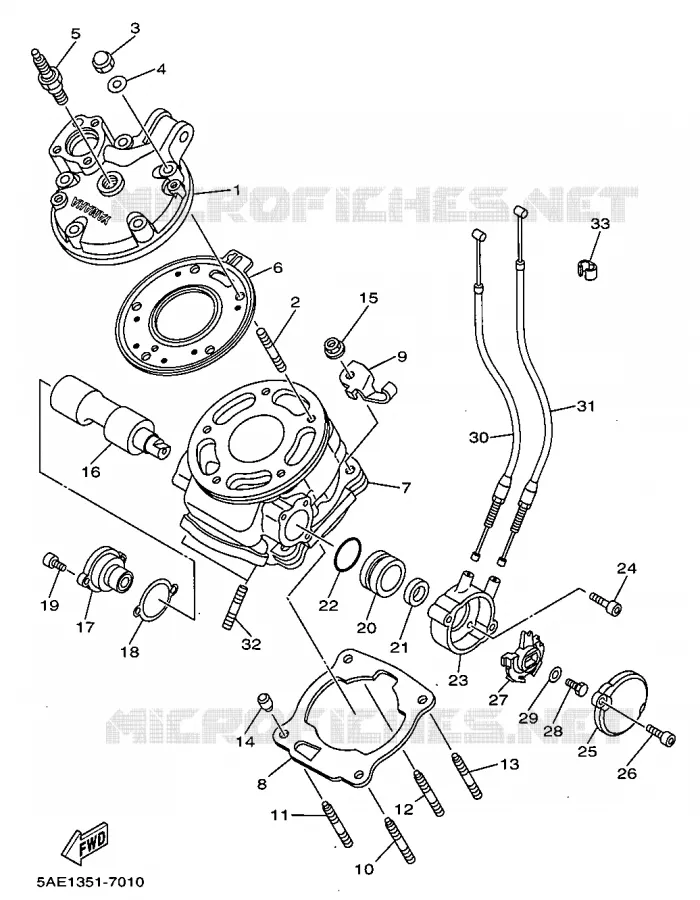 CILINDRO Yamaha MOTO 125 1998 TDR  TDR125