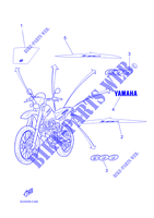 PEGATINA / ETIQUETA para Yamaha TT600RE 2004