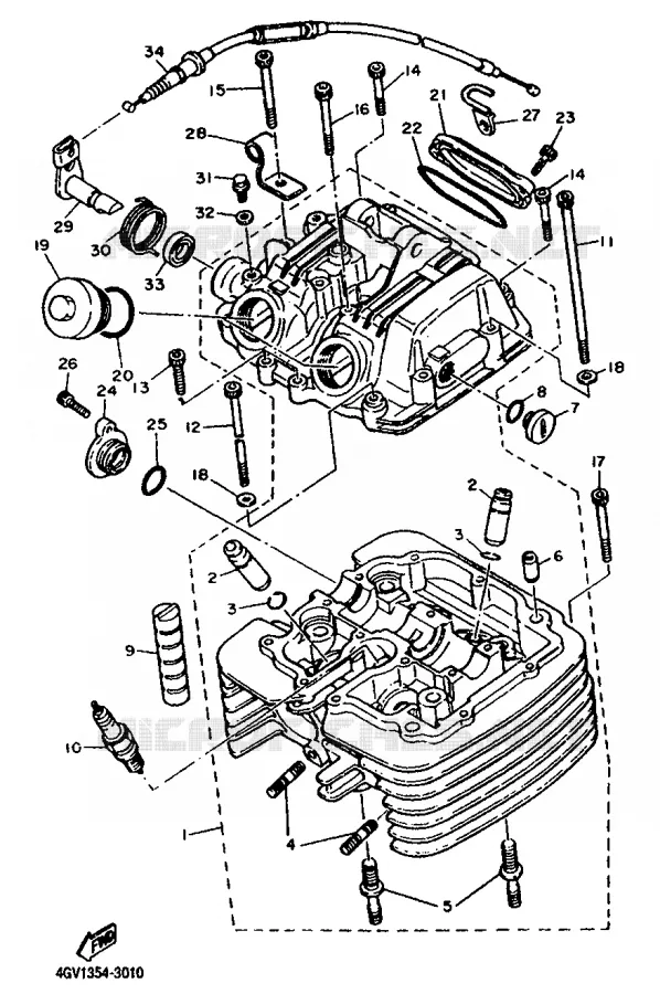 CULATA Yamaha MOTO 600 1995 TT  TT600S
