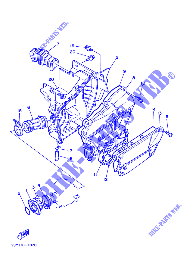 ADMISION para Yamaha TW125 2001