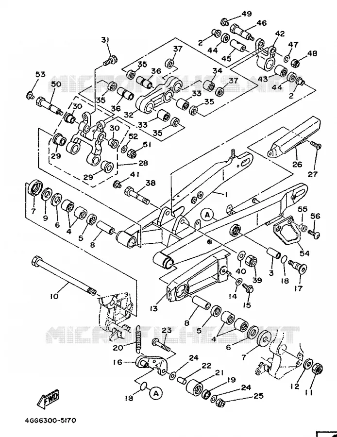BRAZO DE OSCILACION Yamaha MOTO 250 1996 TY  TY250Z