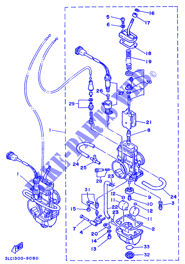 CARBURADOR para Yamaha TZ250 1989
