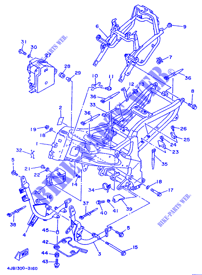 BASTIDOR para Yamaha TZR125 1993