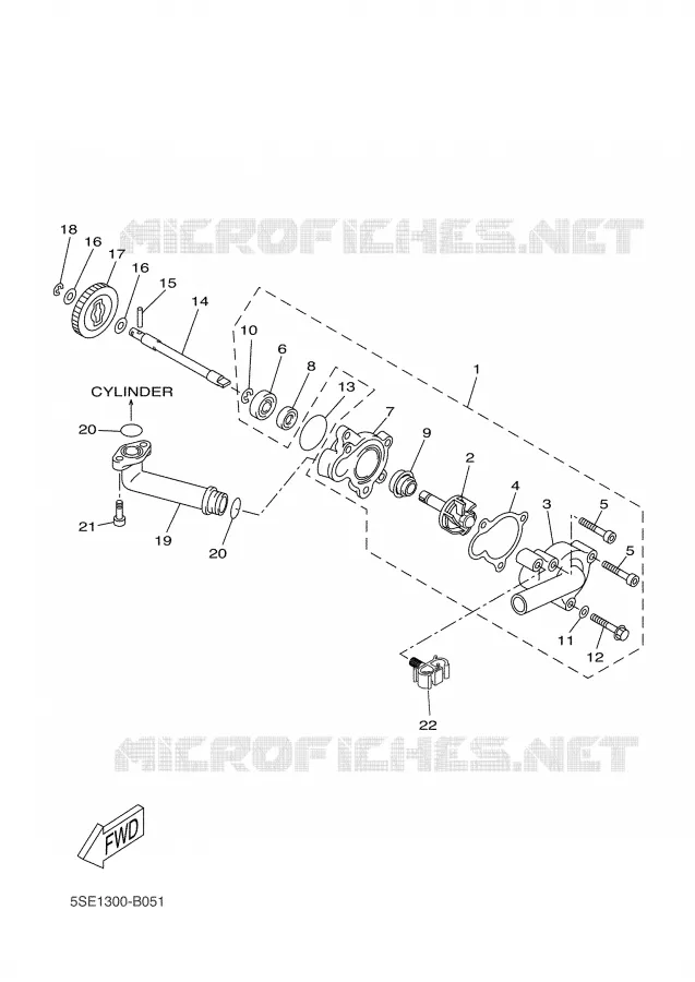 BOMBA DE AGUA / MANGUERAS Yamaha SCOOTER 300 2002 VERSITY  VP300