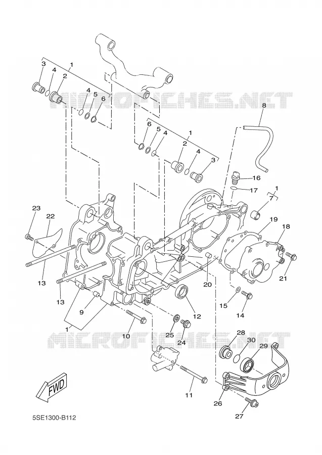 CARTERES CIGÜEÑAL Yamaha SCOOTER 300 2002 VERSITY  VP300