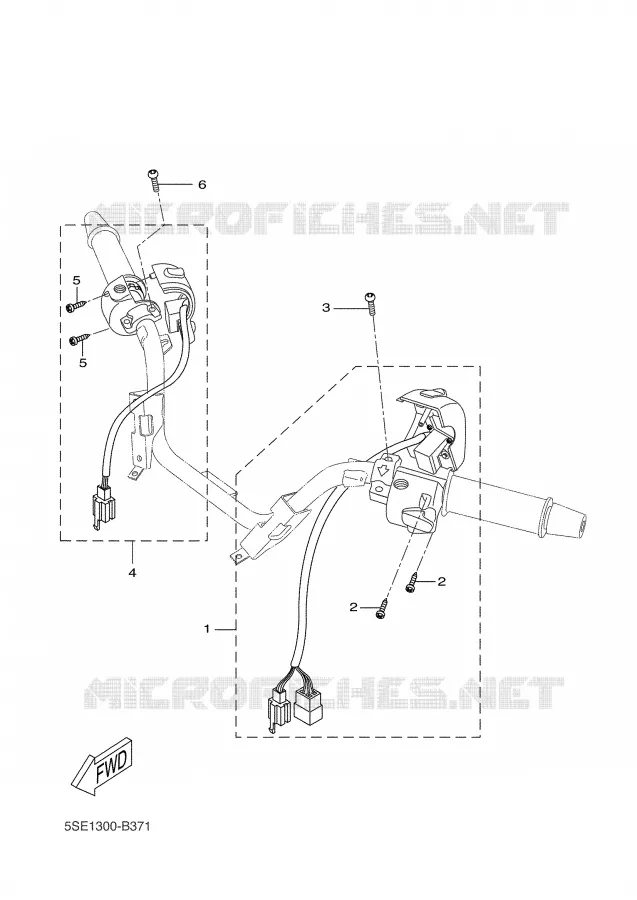 CONMUTADORES / MANETAS Yamaha SCOOTER 300 2002 VERSITY  VP300