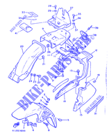 GUARDABARROS para Yamaha XJ600 (54KW) 1986