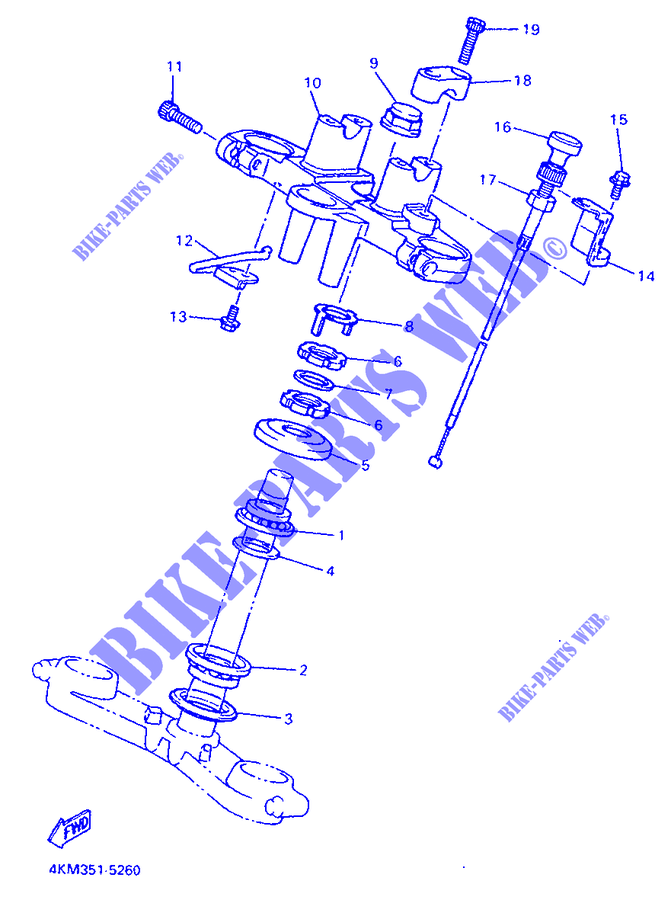 DIRECCION para Yamaha XJS 900 DIVERSION 1995
