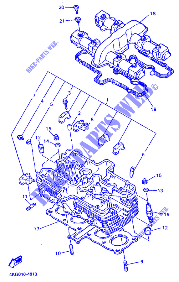 CULATA para Yamaha XJR1200 1995