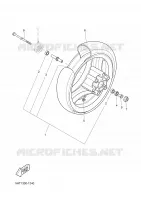RUEDA DELANTERA para Yamaha XQ150 2001