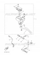 BOMBA DE FRENO TRASERA para Yamaha XQ150 2001