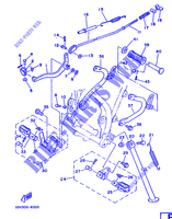 CABALLETE / ESTRIBERA para Yamaha XT350 1989