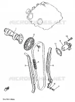 ÁRBOL DE LEVAS / CADENA para Yamaha XT500E 1990