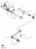 PEDALES SELECTOR para Yamaha XT500E 1990