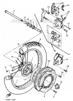 RUEDA DELANTERA para Yamaha XT500E 1990