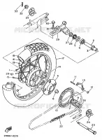 RUEDA TRASERA para Yamaha XT500E 1990