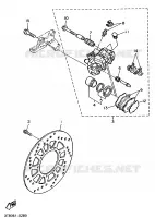PINZA FRENO TRASEIRA para Yamaha XT500E 1990