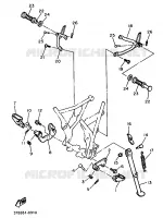 CABALLETE / ESTRIBERA para Yamaha XT500E 1990