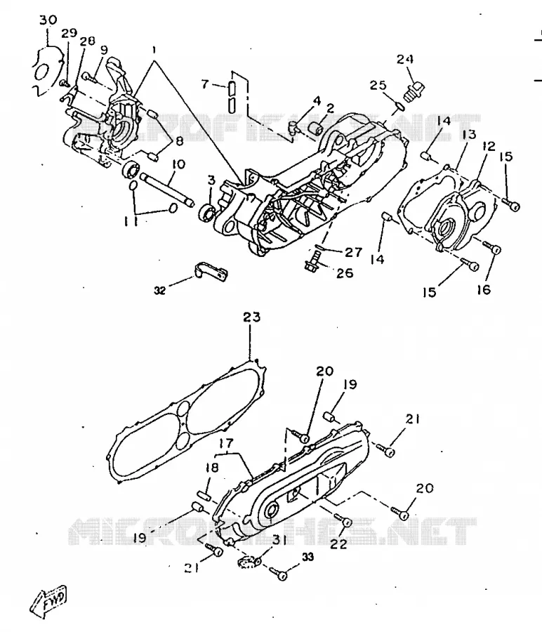 CARTERES CIGÜEÑAL Yamaha SCOOTER 50 1998 BOOSTER  CW50RSX
