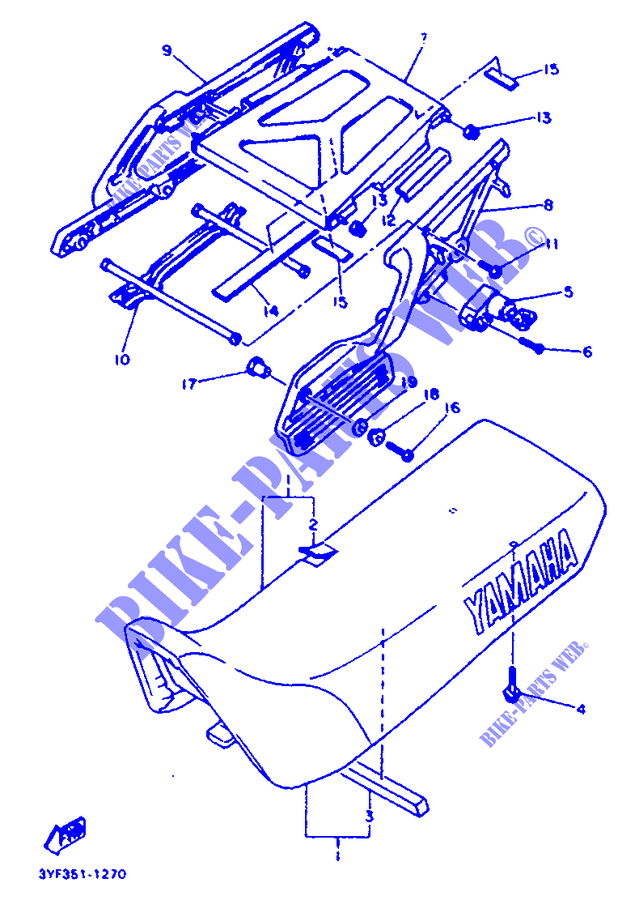 ASIENTO para Yamaha XTZ660 1996