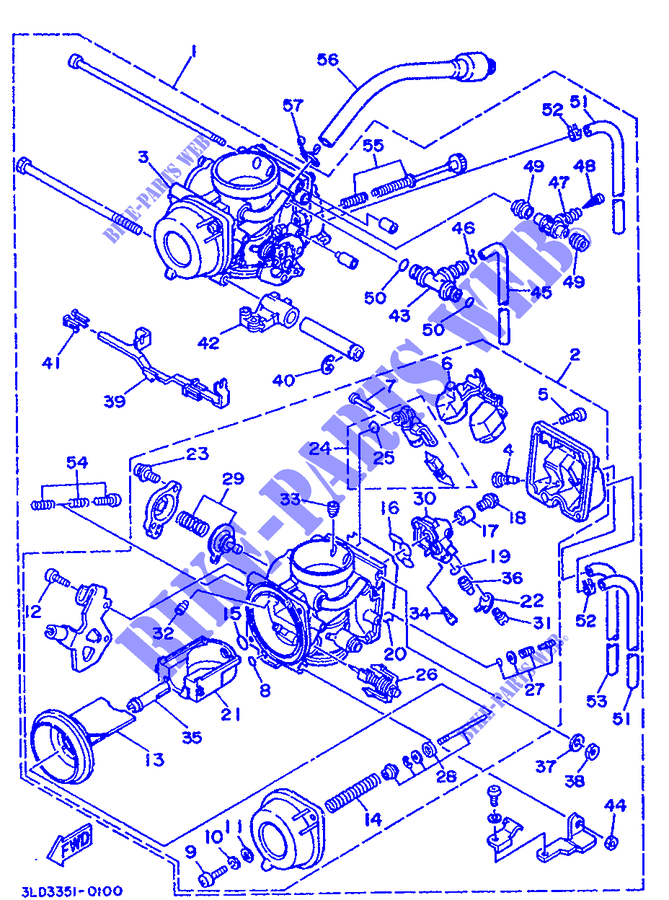 CARBURADOR para Yamaha XTZ750 1991