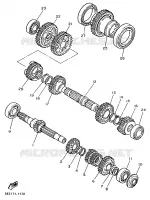 TRANSMISIÓN para Yamaha XV1100 1997