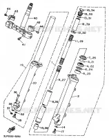 HORQUILLA para Yamaha XV1100 1997