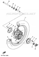 RUEDA DELANTERA para Yamaha XV1100 1997