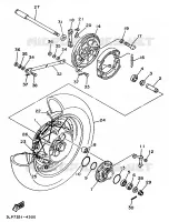 RUEDA TRASERA para Yamaha XV1100 1997