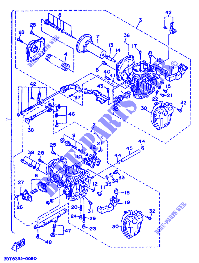 CARBURADOR para Yamaha XV535 1991