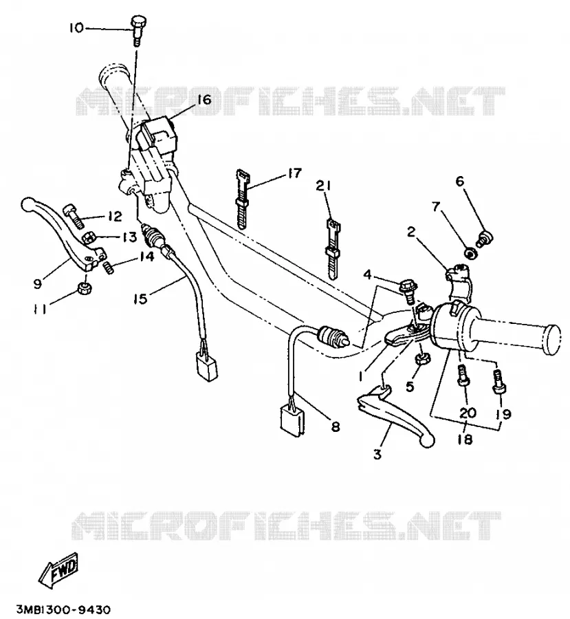CONMUTADORES / MANETAS Yamaha MOTO 125 1994 DTE  DT125E