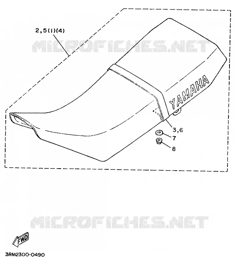 ALTERNATIVA ASIENTO Yamaha MOTO 125 1990 DTR  DT125R