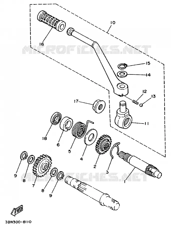 MOTOR ARRANQUE Yamaha MOTO 125 1990 DTR  DT125R