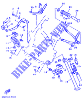 CABALLETE / ESTRIBERA para Yamaha DT125R 1995