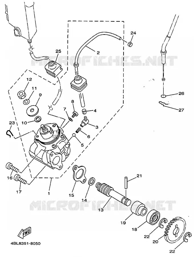 BOMBA DE OLIO Yamaha MOTO 125 1998 DTR  DT125R