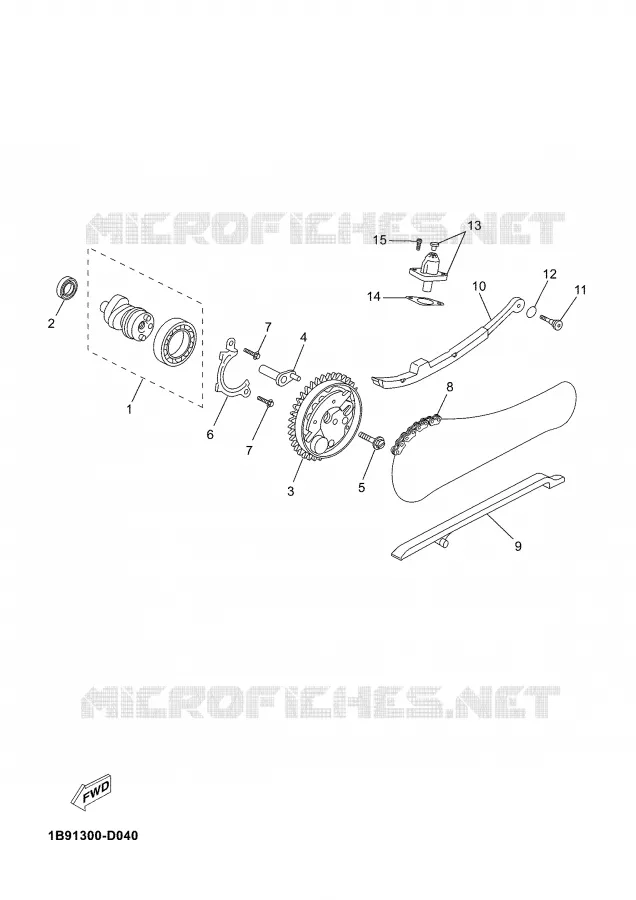 ÁRBOL DE LEVAS / CADENA Yamaha SCOOTER 125 2006 XMAX  YP125R
