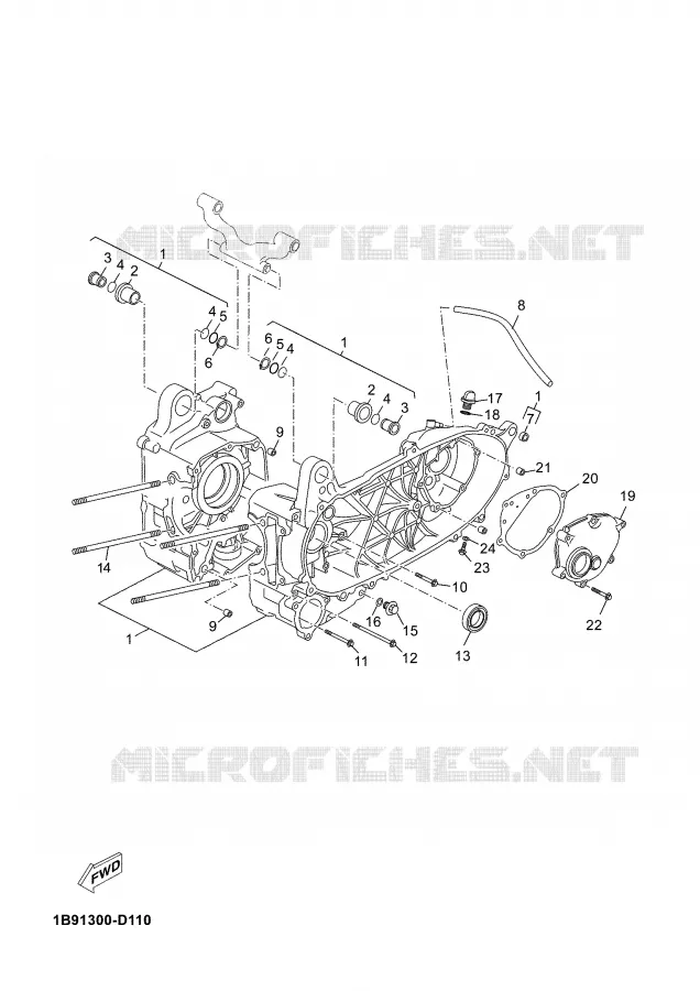 CARTERES CIGÜEÑAL Yamaha SCOOTER 125 2007 XMAX  YP125R
