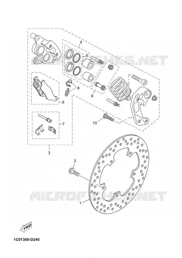 PINZA FRENO DELANTERA Yamaha SCOOTER 125 2009 XMAX  YP125R X-MAX 125