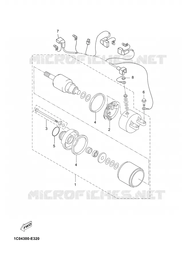 MOTOR ARRANQUE Yamaha SCOOTER 250 2009 XMAX  YP250R X-MAX 250