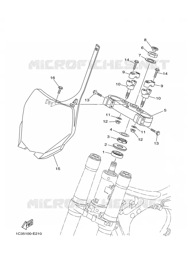DIRECCION Yamaha MOTO 250 2006 YZ  YZ250