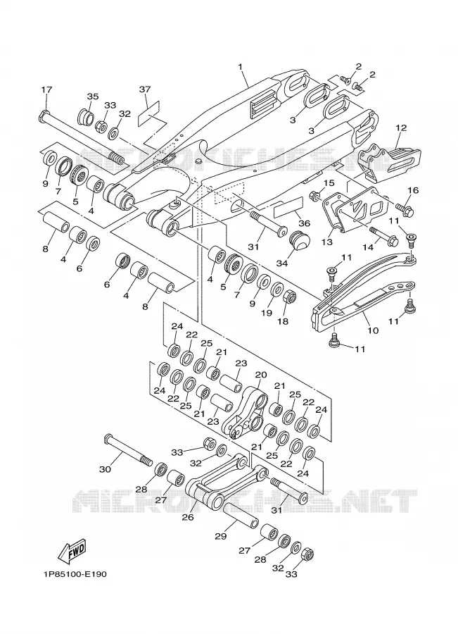 BRAZO DE OSCILACION Yamaha MOTO 250 2007 YZ  YZ250